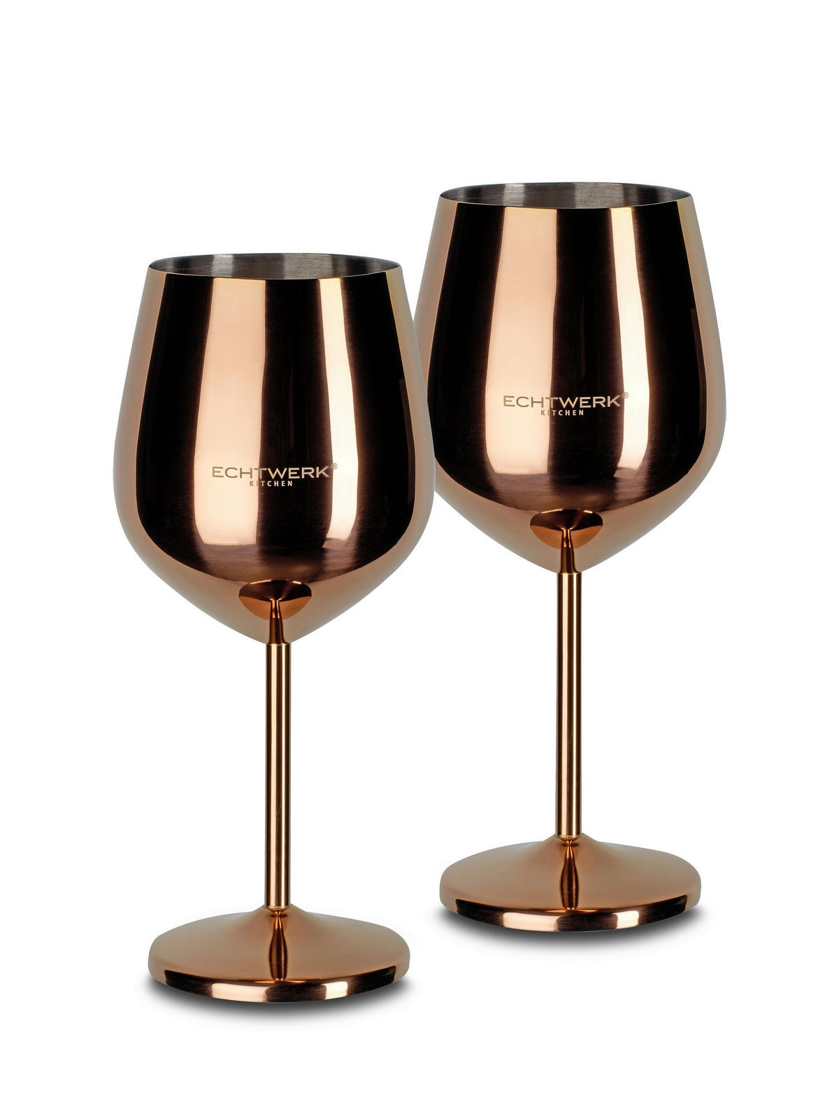 VINGLAS 500 ml 2 delar  - kopparfärgad, Basics, metall (9,3/4,5/21cm) - Echtwerk