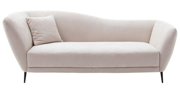 RÉCAMIERE Naturfarben Chenille Zierkissen, Rücken echt  - Schwarz/Naturfarben, KONVENTIONELL, Textil/Metall (224/70/97cm) - Hom`in