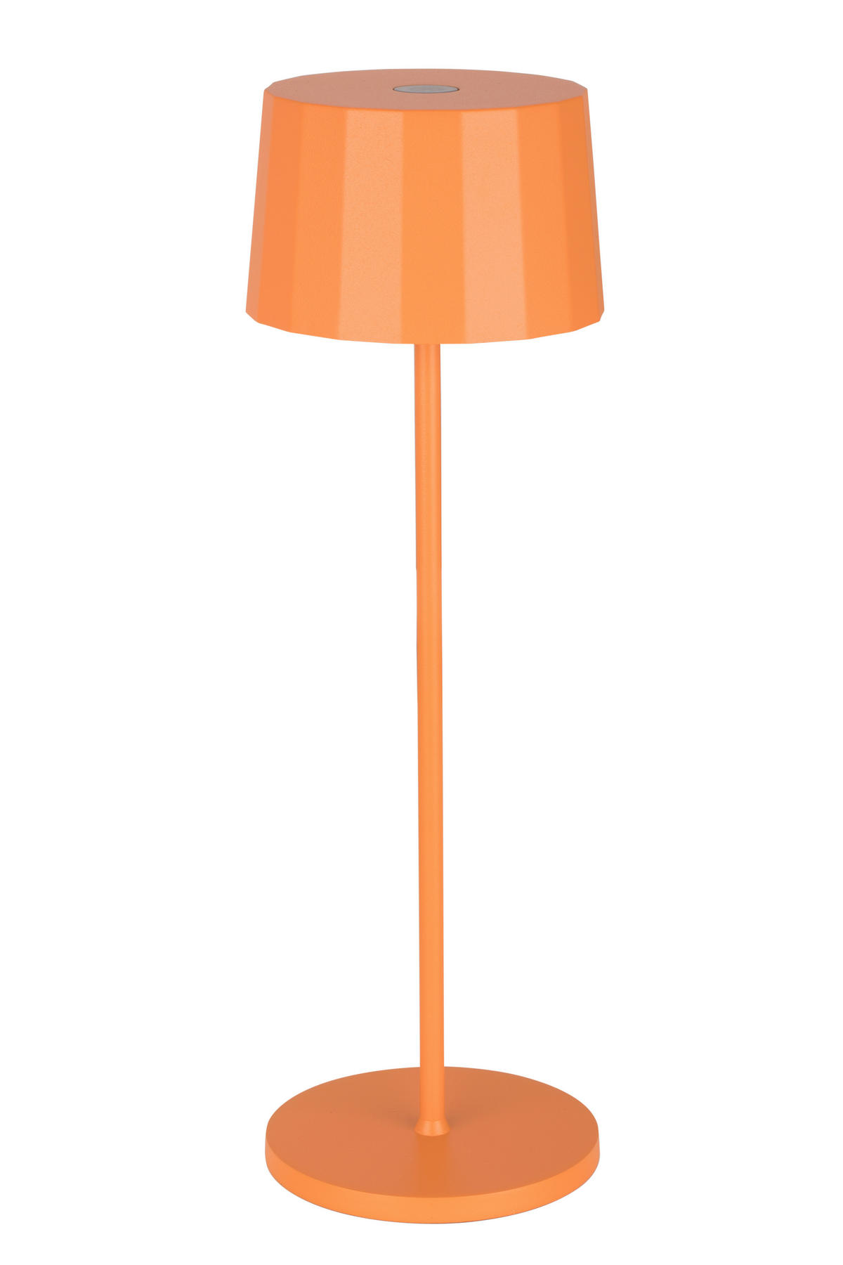 AKKU-TISCHLEUCHTE - Dunkelorange, Trend, Kunststoff/Metall (11/35cm) - Dieter Knoll