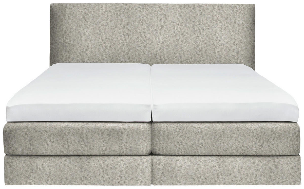 BOXSPRINGBETT 160/200 cm  in Beige  - Beige, KONVENTIONELL, Holz/Textil (160/200cm) - Dieter Knoll