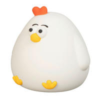 KINDER-NACHTLICHT Paula   - Hellrot/Weiß, Trend, Kunststoff (11cm)