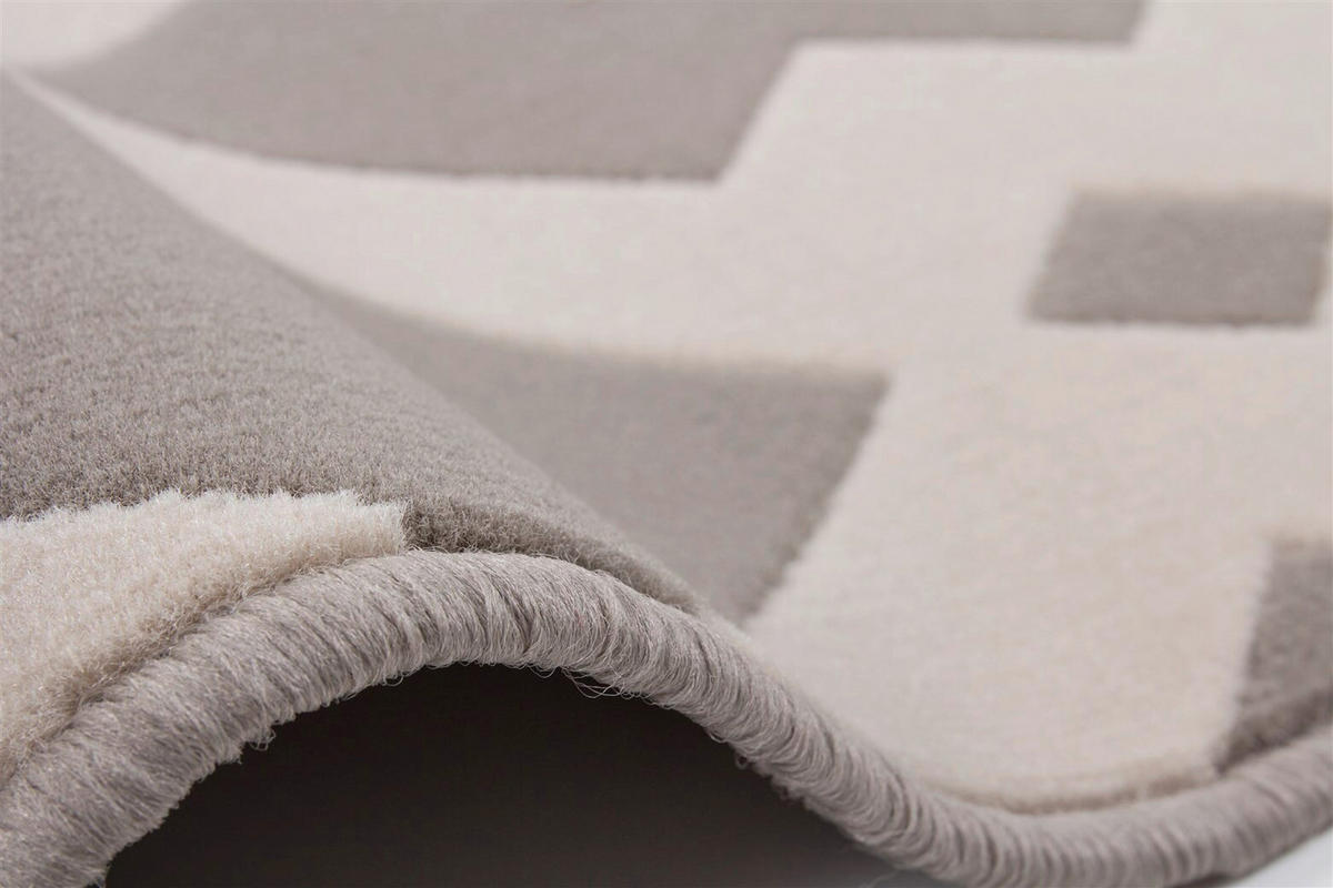 FLACHWEBETEPPICH  Wohnzimmer 80/150 cm Taupe rechteckig  - Taupe, Basics, Textil (80/150cm) - Kayoom