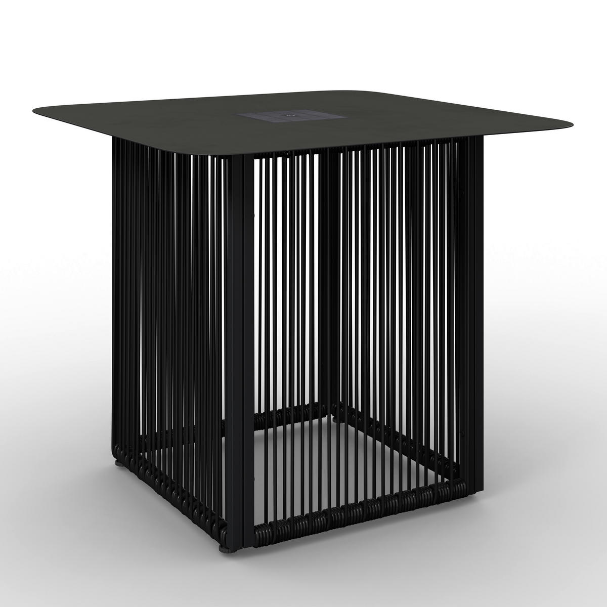 POMOĆNI STOČIĆ ZA BAŠTU 55/47/55 cm  - crna, Moderno, metal/plastika (55/47/55cm) - Bessagi Garden