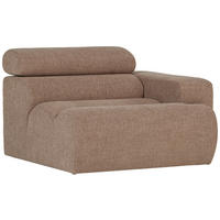 SOFAELEMENT Novi Bouclé Taupe  - Taupe, Design, Kunststoff/Textil (113/86/109cm) - Livetastic