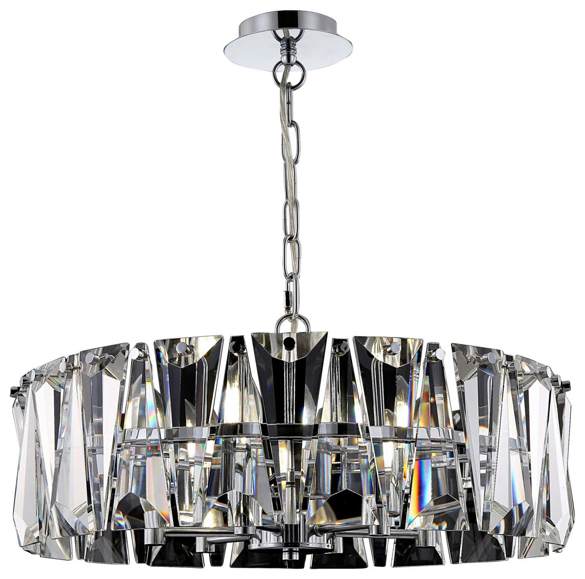 PENDELLEUCHTE  51,7/23,8/51,7 cm   - Chromfarben, Basics, Glas/Metall (51,7/23,8/51,7cm) - MAYTONI