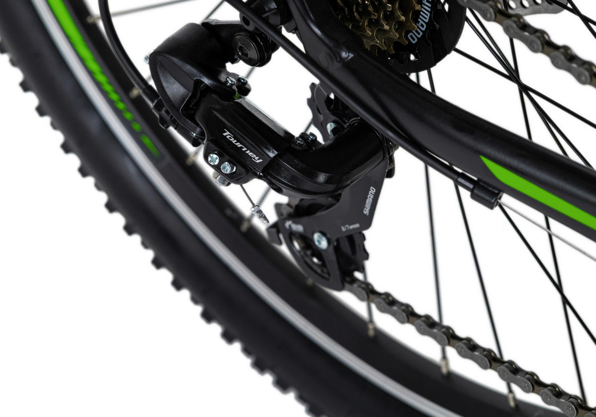 MOUNTAINBIKE 27,5 Zoll  - Schwarz/Grün, Basics, Metall (139/76/21cm) - KS Cycling