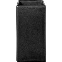 VASE  - Schwarz, Basics, Keramik (8/16/8cm) - ASA