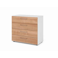 AKTENSCHRANK Weiß, Nussbaumfarben  - Nussbaumfarben/Weiß, Basics, Holzwerkstoff (80/74,8/41,7cm) - Venda