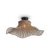 DECKENLEUCHTE GOOD&MOJO  65/65/20 cm   - Schwarz/Naturfarben, Trend (65/65/20cm) - Good & Mojo