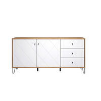 SIDEBOARD TOUCH 183/76/40 cm 3 Schublade(n)  - Schwarz/Weiß, Design, Holzwerkstoff/Kunststoff (183/76/40cm) - MID.YOU