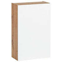 VÄGGHÄNGT SKÅP  - vit/ekfärgad, Klassisk, trämaterial (40/64/20cm) - Held