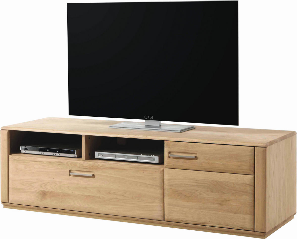 TV-ELEMENT 179/50/51 cm  - Edelstahlfarben/Eichefarben, KONVENTIONELL, Holz/Holzwerkstoff (179/50/51cm) - Novel