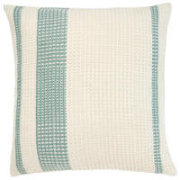 DEKORAČNÍ POLŠTÁŘ 50/50 cm - krémová/zelená, Konvenční, textil (50/50cm) - Esposa