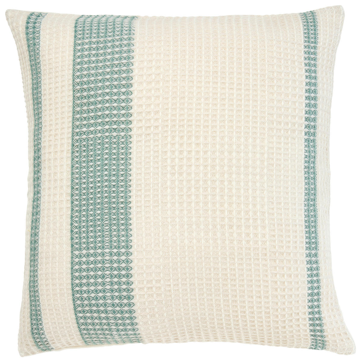 DEKORAČNÍ POLŠTÁŘ 50/50 cm - krémová/zelená, Konvenční, textil (50/50cm) - Esposa