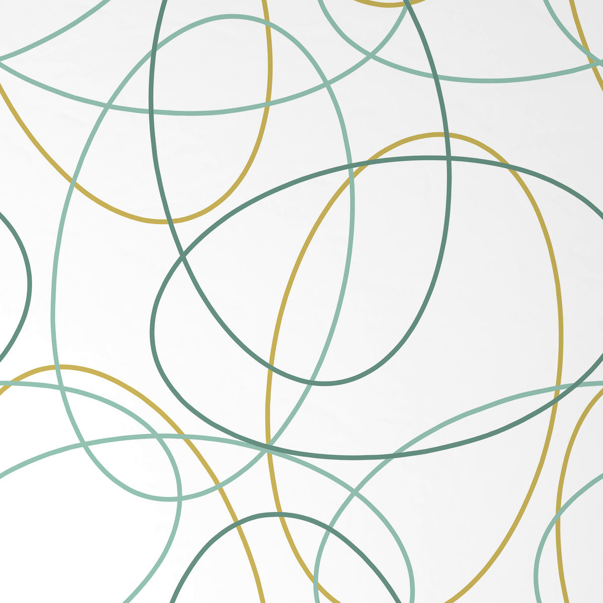 BETTWÄSCHE Mavie Renforcé 140/200 cm  - Weiß/Grün, KONVENTIONELL, Textil (140/200cm) - Esposa