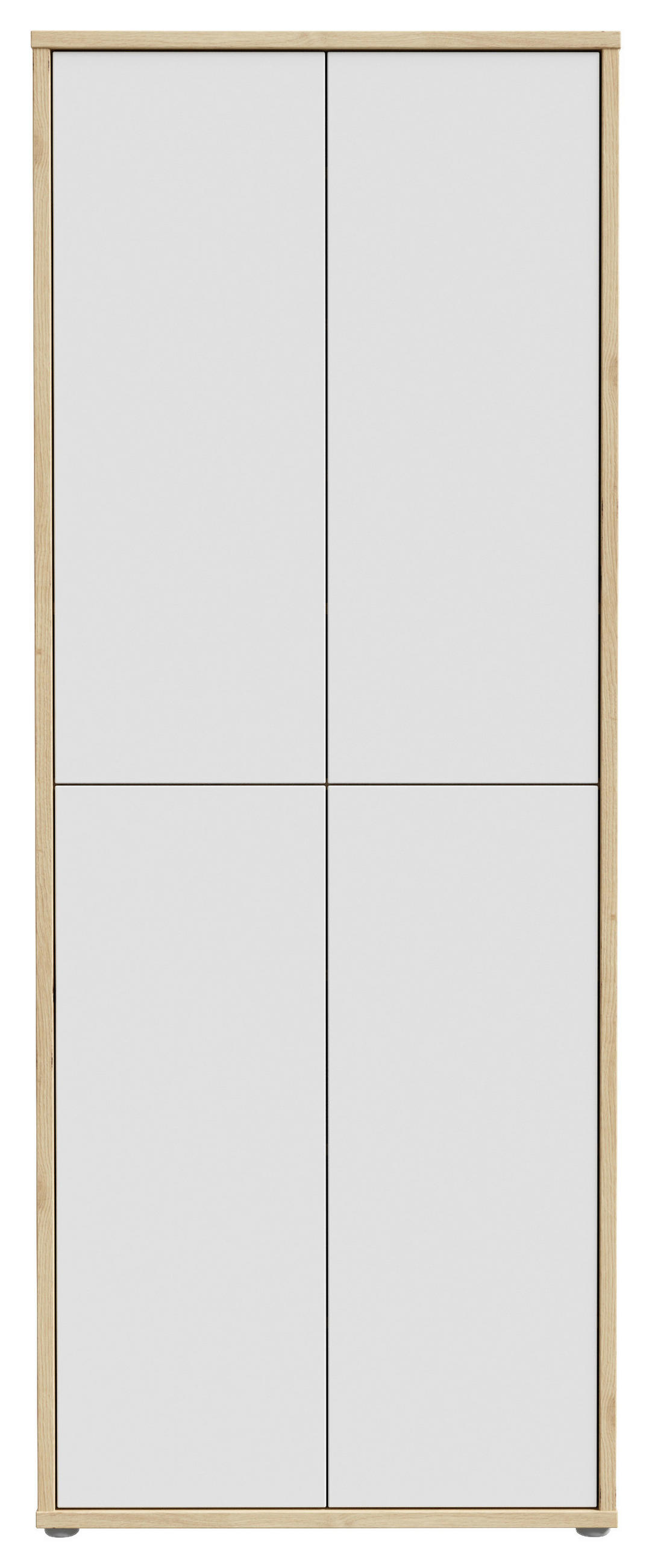 SCHUHSCHRANK Alice Springs  in 74,5/191,9/34,9 cm  - Hellgrau/Eiche Artisan, Modern, Holzwerkstoff/Kunststoff (74,5/191,9/34,9cm) - Xora