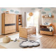 GITTERBETT Yunai 144,6/78/83,5 cm - Eichefarben/Anthrazit, Trend, Holzwerkstoff/Metall (144,6/78/83,5cm) - My Baby Lou