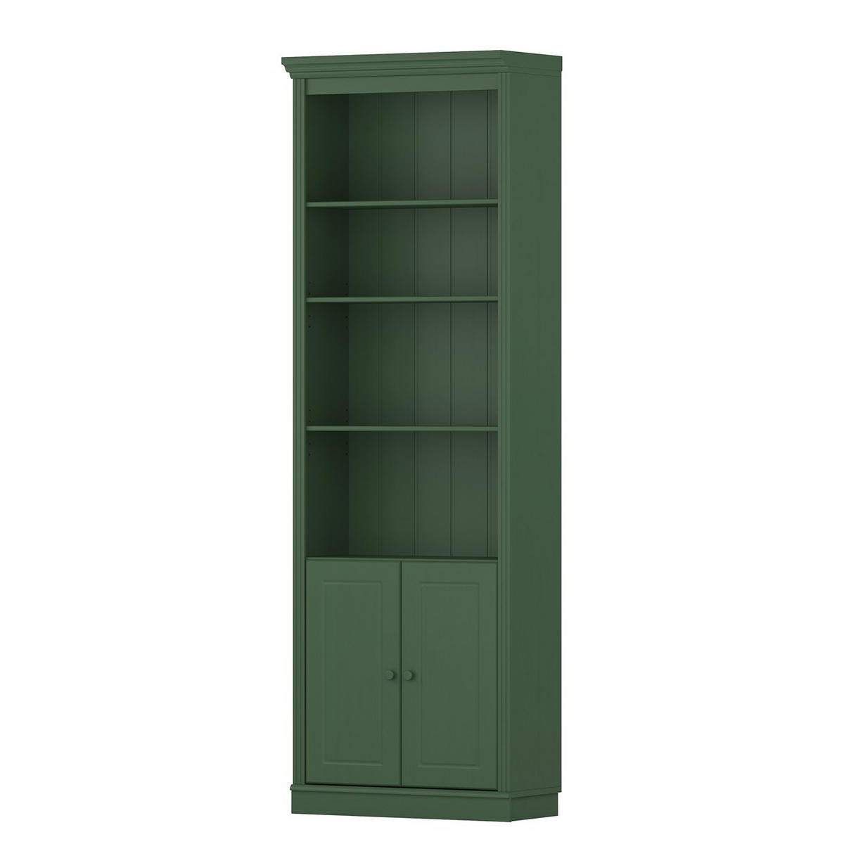 BÜCHERWAND  222/223/37 cm Grün  - Grün, Design, Holz (222/223/37cm) - Livetastic