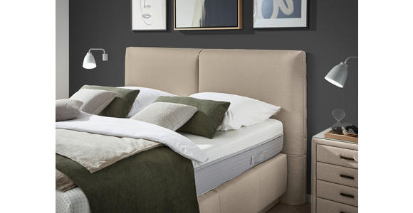 BOXSPRINGBETT 180/200 cm in Beige - Beige, KONVENTIONELL, Textil (180/200cm) - Dieter Knoll