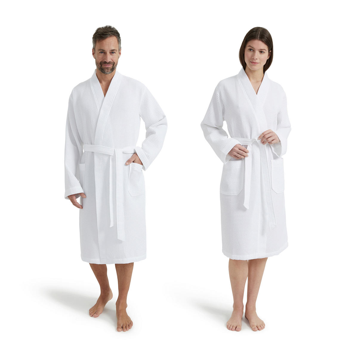 BADEMANTEL XXL Unisex  - Weiß, Basics, Textil (XXLnull) - Moeve