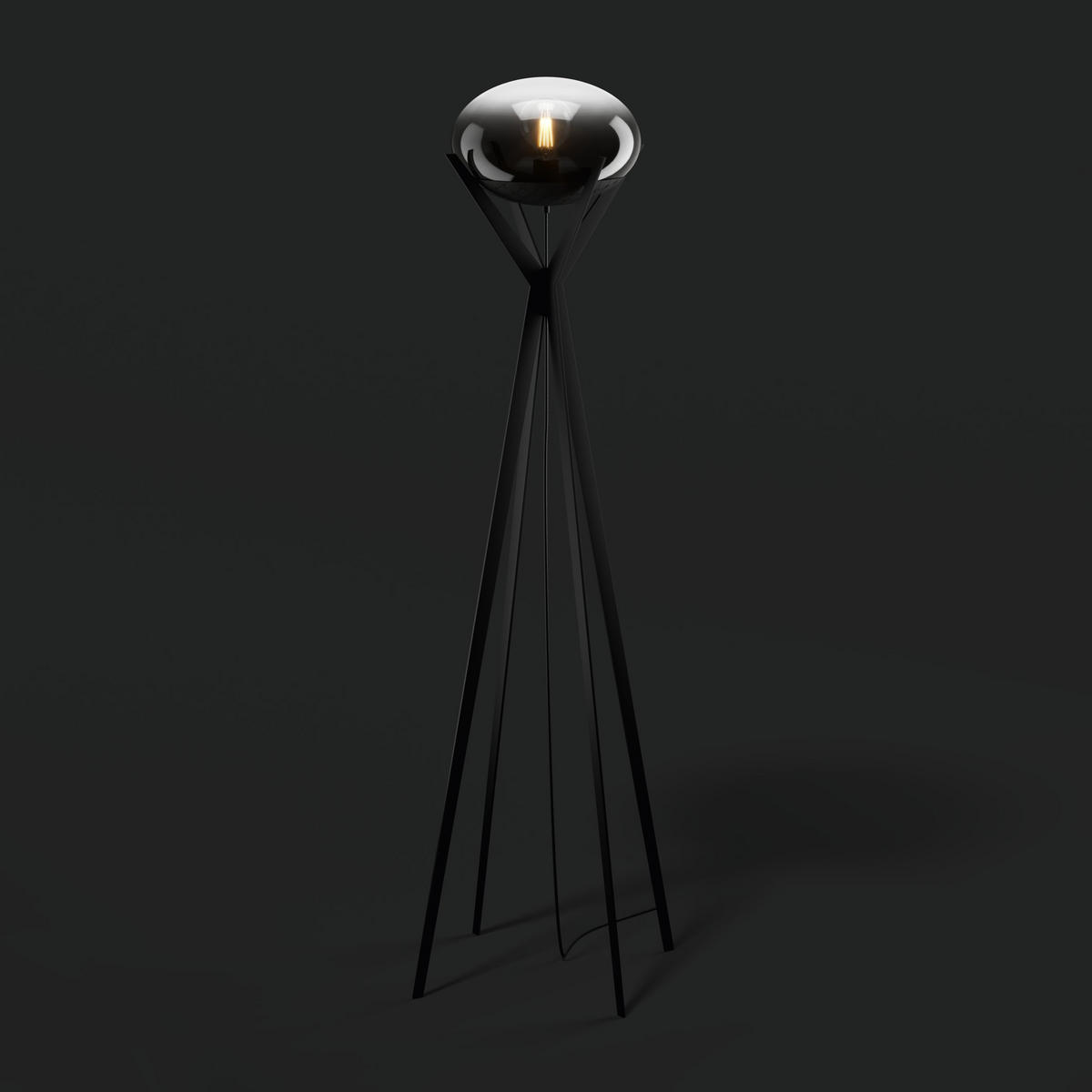 PODNA LAMPA - providno/siva, Lajfstajl, staklo/metal (40/162,5cm) - Joop!