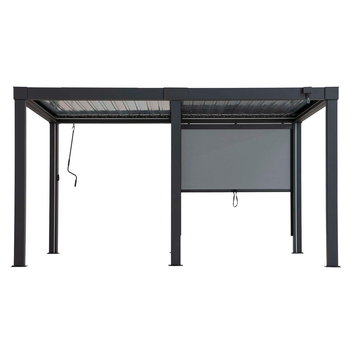 PAVILLON-ROLLO  - Grau, Basics, Textil/Metall (182/180cm) - Modante