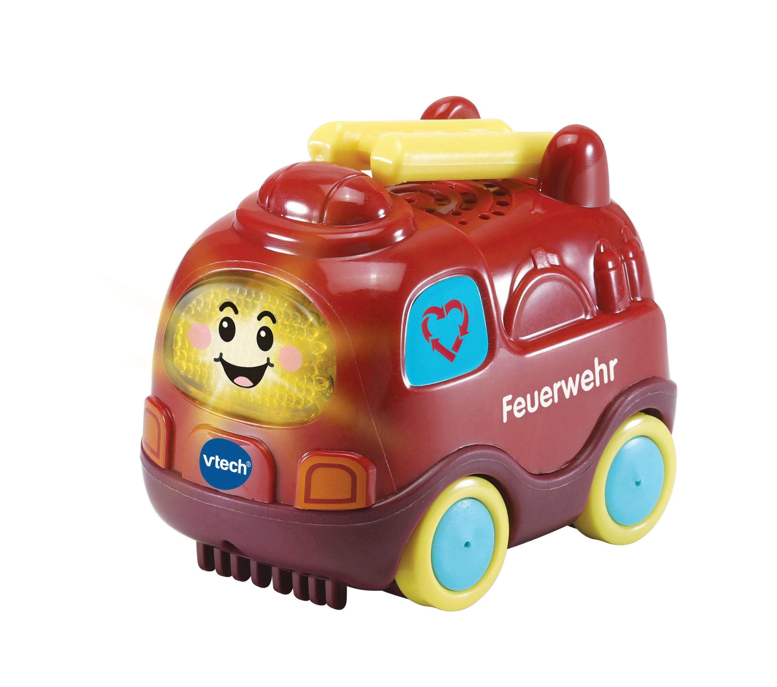 SPIELZEUGAUTO - Rot/Multicolor, Basics, Kunststoff (11,5/10,8/6,8cm) - Vtech