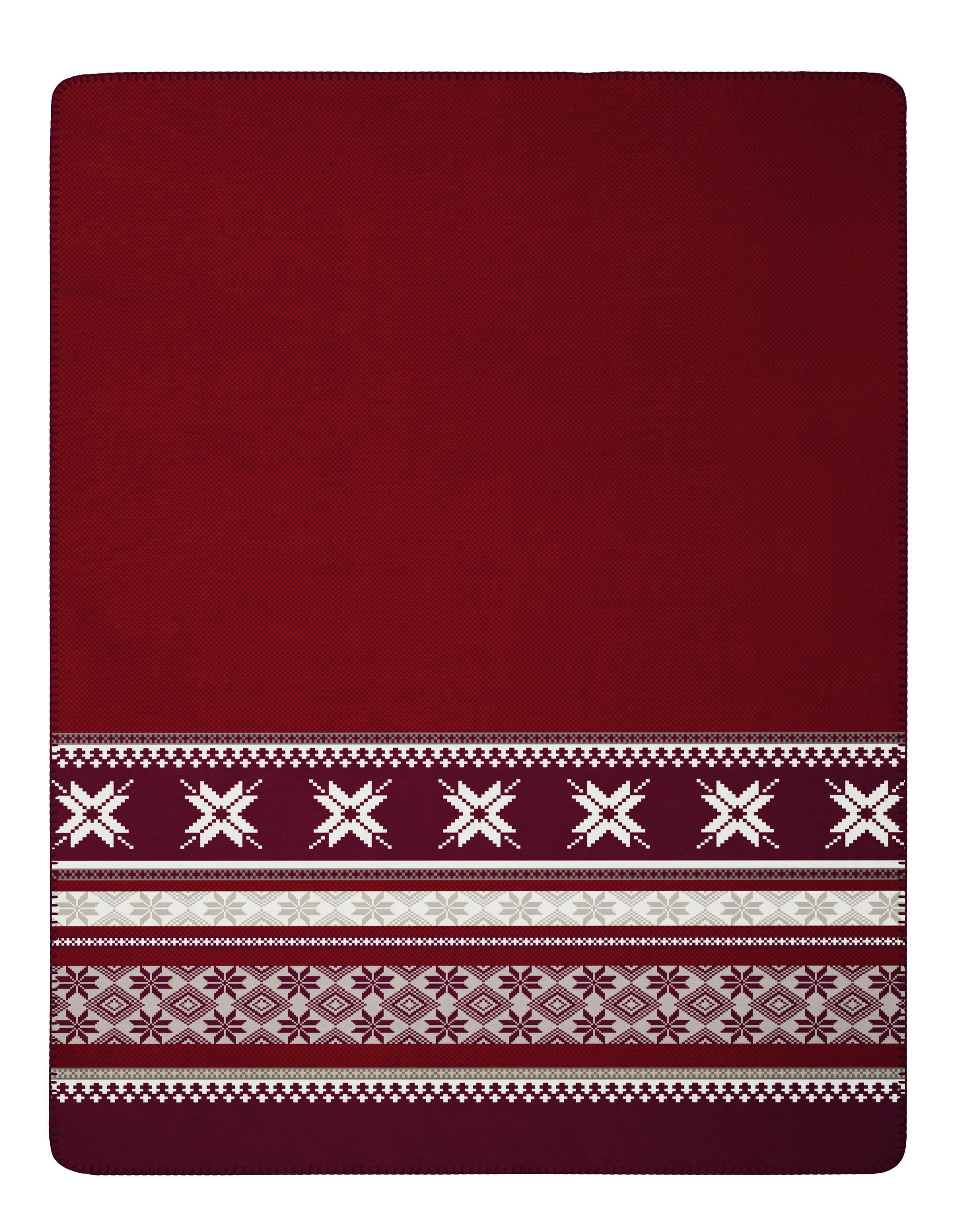 ĆEBE 150/200 cm  Alpine Collection 2026  - tamnocrvena/višebojna, Osnovno, tekstil (150/200cm)