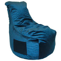 SITZSACK Samt Dunkelblau 270 L  - Dunkelblau, Design, Textil (85/100/85cm) - Carryhome