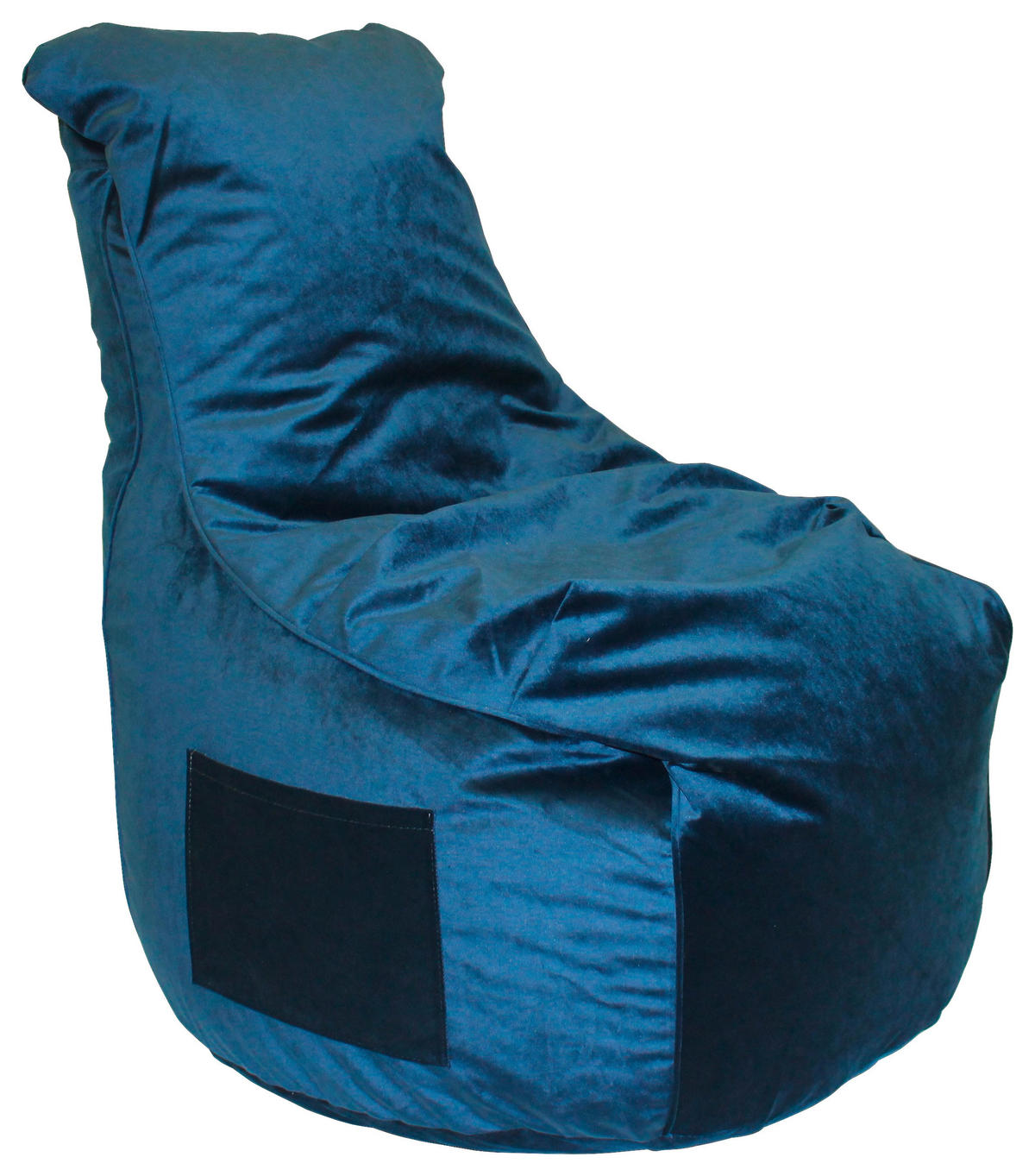 SITZSACK Samt Dunkelblau 270 L  - Dunkelblau, Design, Textil (85/100/85cm) - Carryhome