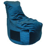 SITZSACK Samt Dunkelblau 270 L  - Dunkelblau, Design, Textil (85/100/85cm) - Carryhome
