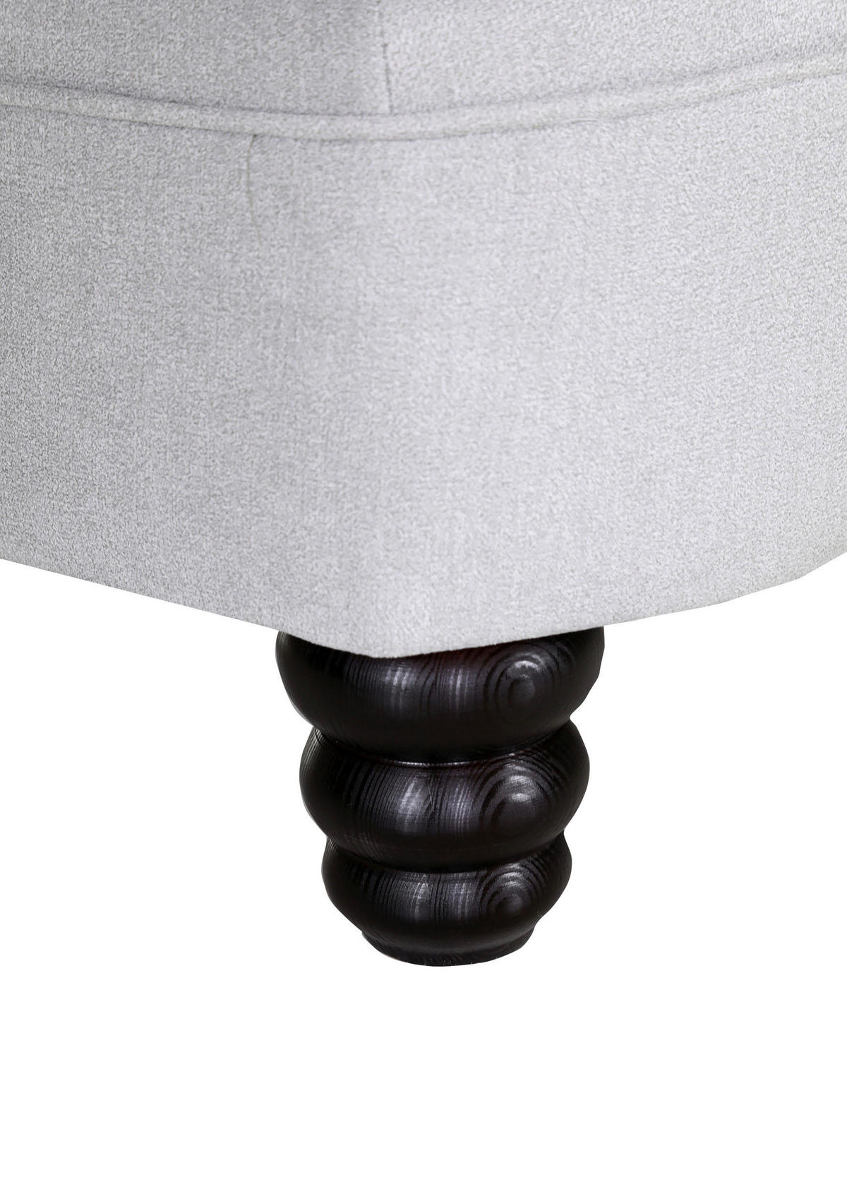 XXL-FÅTÖLJ i trä, textil ljusgrå  - ljusgrå/mörkbrun, Klassisk, trä/textil (125/102/125cm) - Livetastic