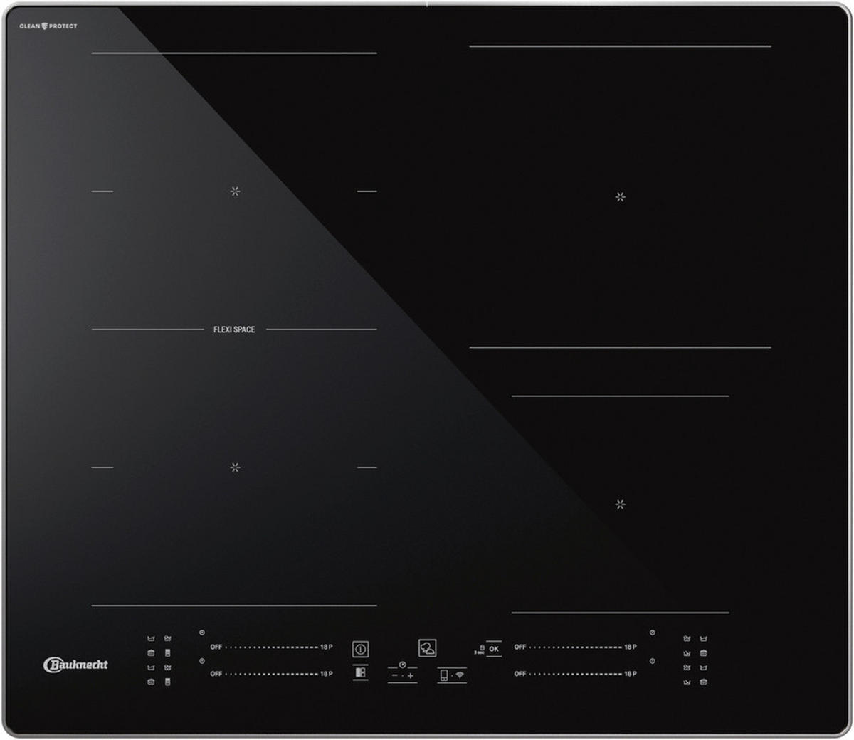 BACKOFENSET BAKO AIRFRY  - Edelstahlfarben/Schwarz, Basics, Glas/Metall (59,5/57,5/57cm) - Bauknecht