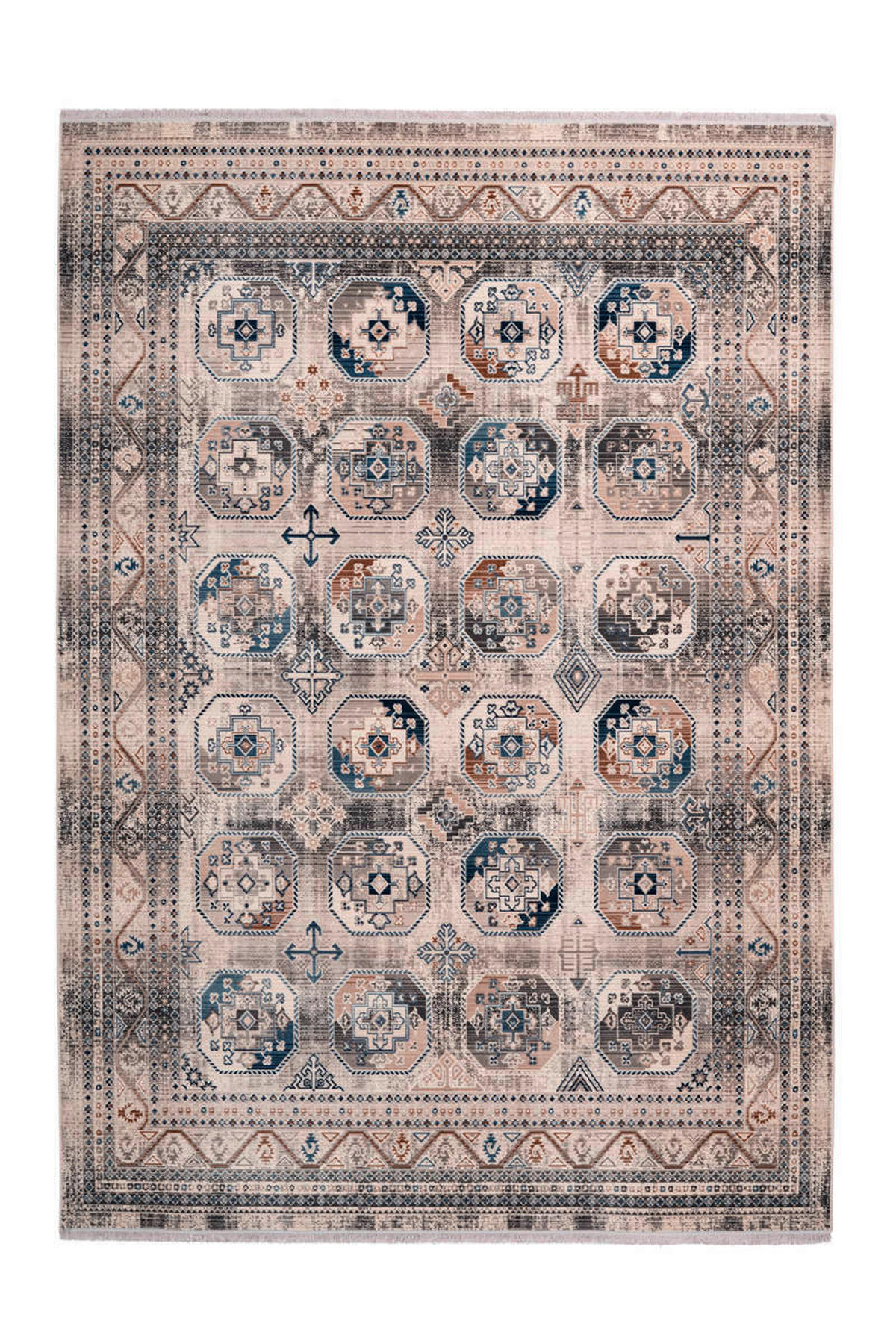VINTAGE-TEPPICH 200/290 cm Anouk Multicolor  - Multicolor, Design, Textil (200/290cm) - Kayoom
