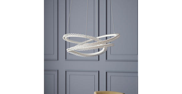 LED-HÄNGELEUCHTE 55/120 cm  - Weiß, Basics, Kunststoff/Metall (55/120cm) - Novel