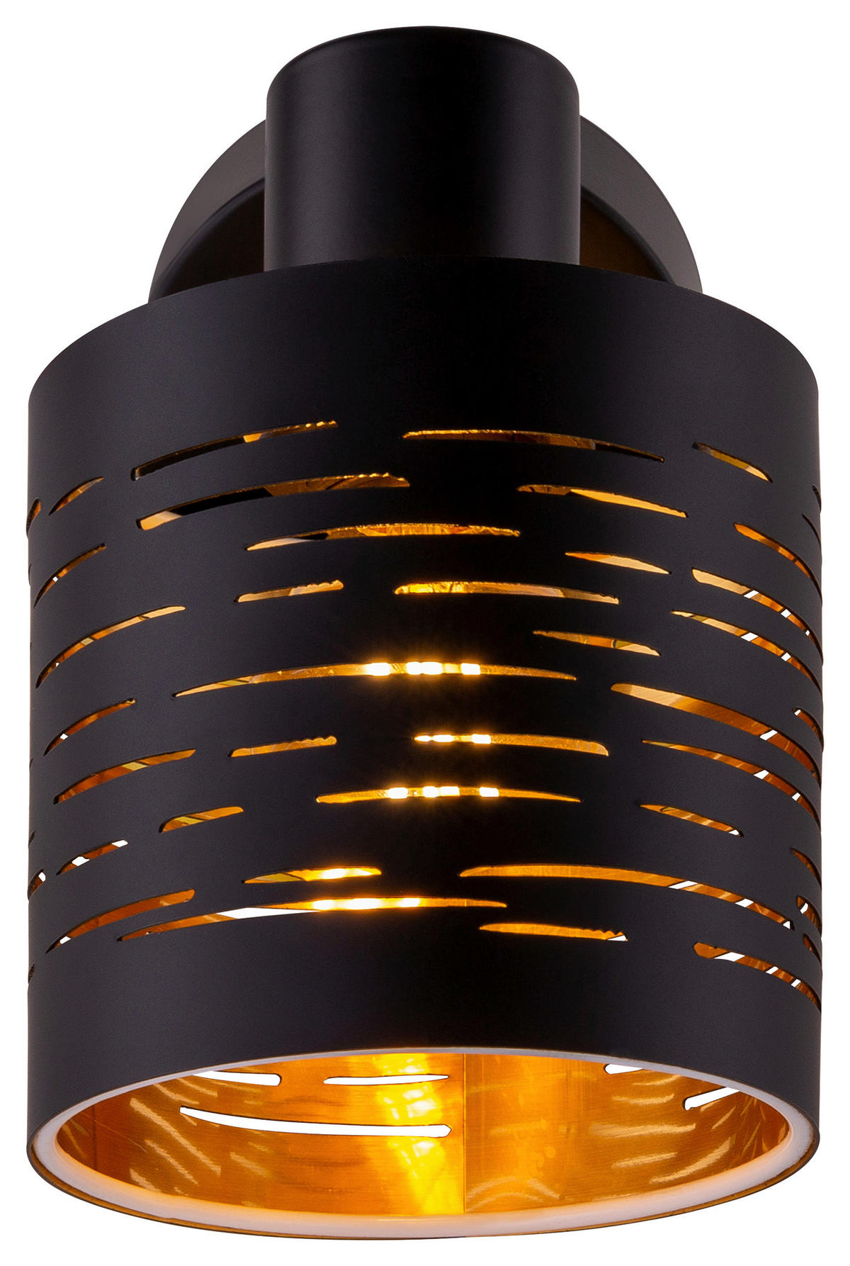 STRAHLER - Goldfarben/Schwarz, Design, Kunststoff/Metall (10/13/14,5cm) - Globo