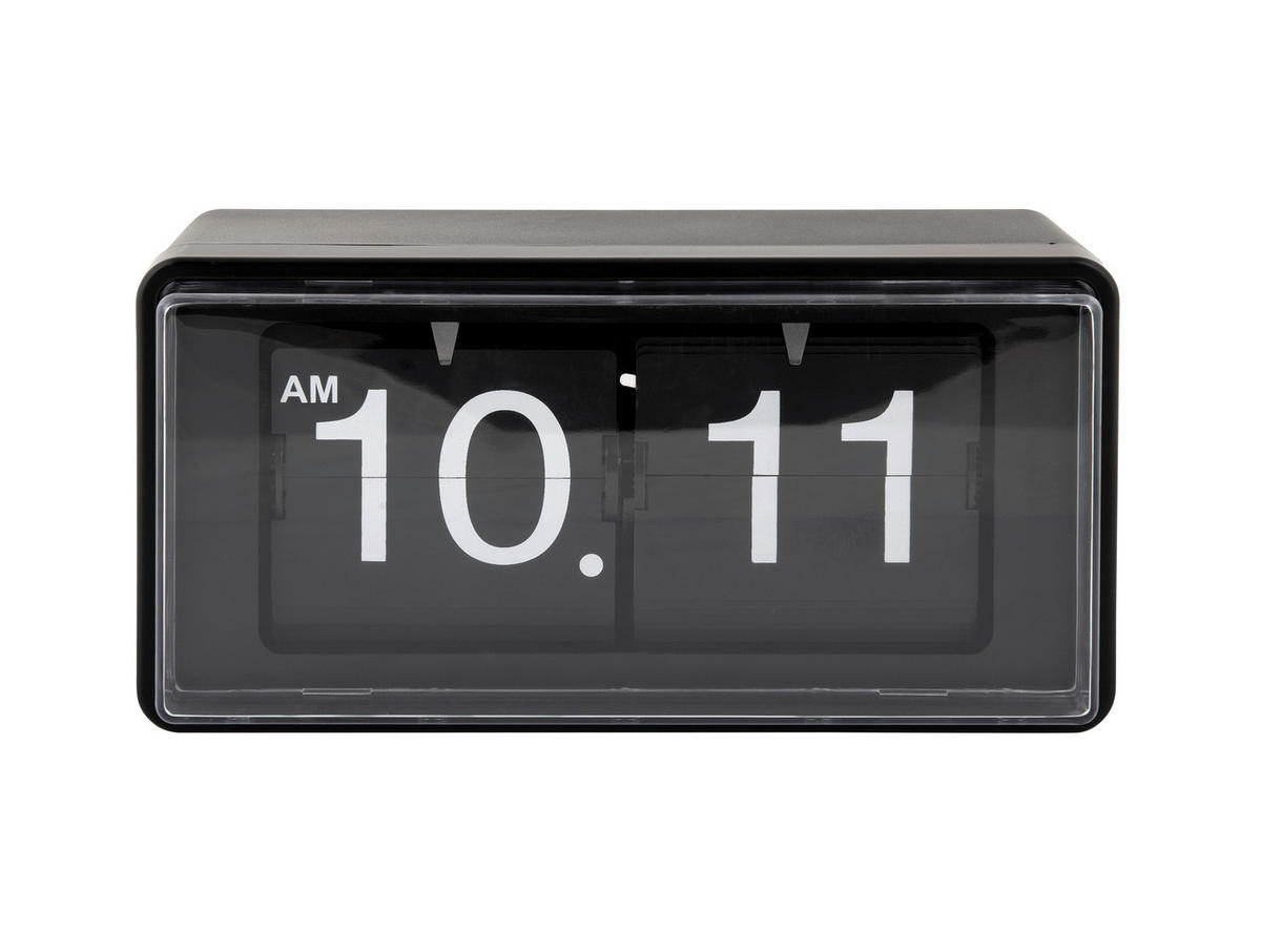 WANDUHR Schwarz  - Schwarz, Basics, Kunststoff (20/10/10cm) - Karlsson