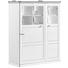 HIGHBOARD 110/134/43 cm - Weiß/Grau, LIFESTYLE, Glas/Holzwerkstoff (110/134/43cm) - Hom`in HIGHBOARD 110/134/43 cm - Weiß/Grau, LIFESTYLE, Glas/Holzwerkstoff (110/134/43cm) - Hom`in