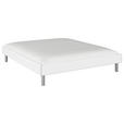 BETT 180/200 cm  in Weiß  - Alufarben/Weiß, Design, Metall (180/200cm) - Carryhome