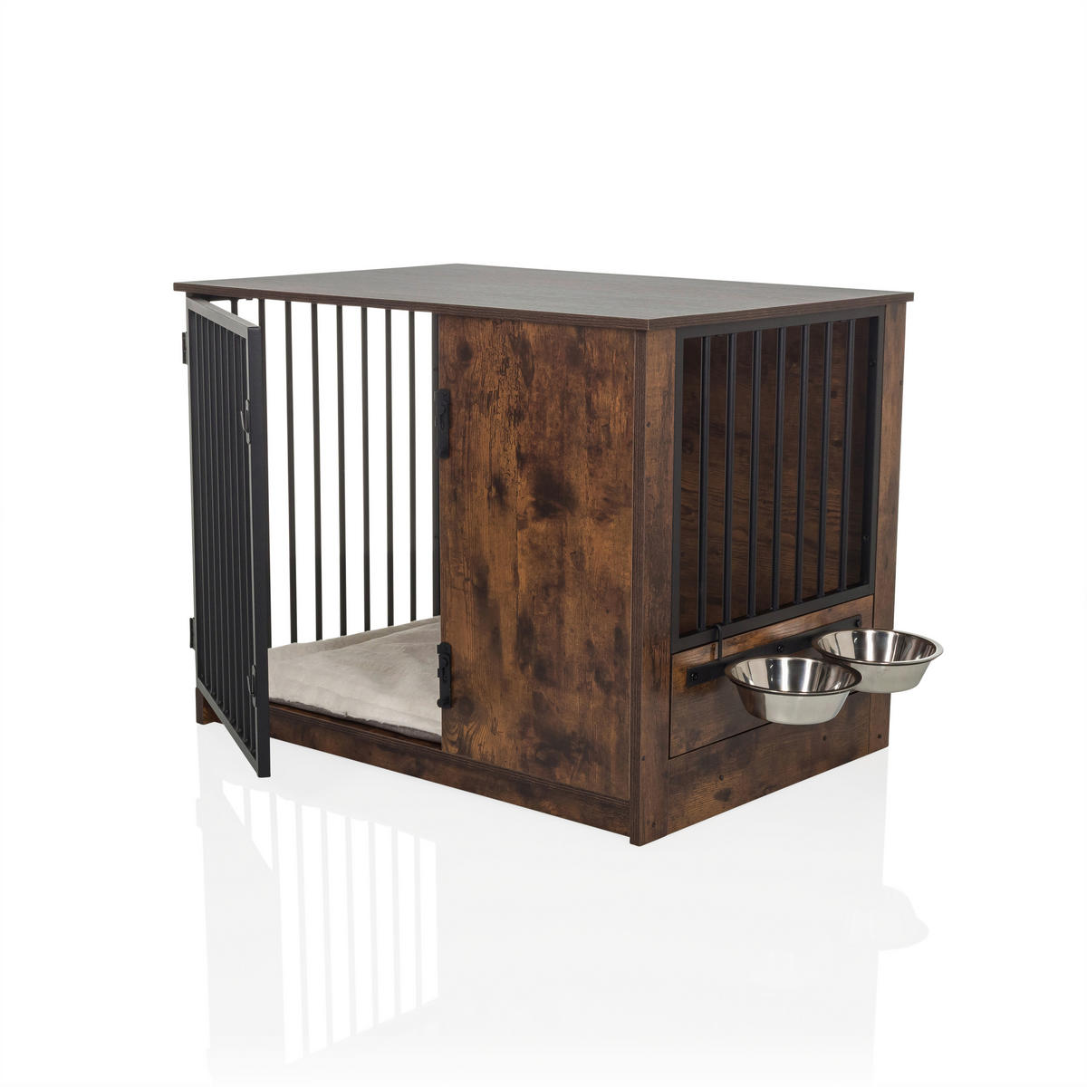 TIERHAUS - Alteiche, MODERN, Holzwerkstoff (80/60/55cm) - MID.YOU