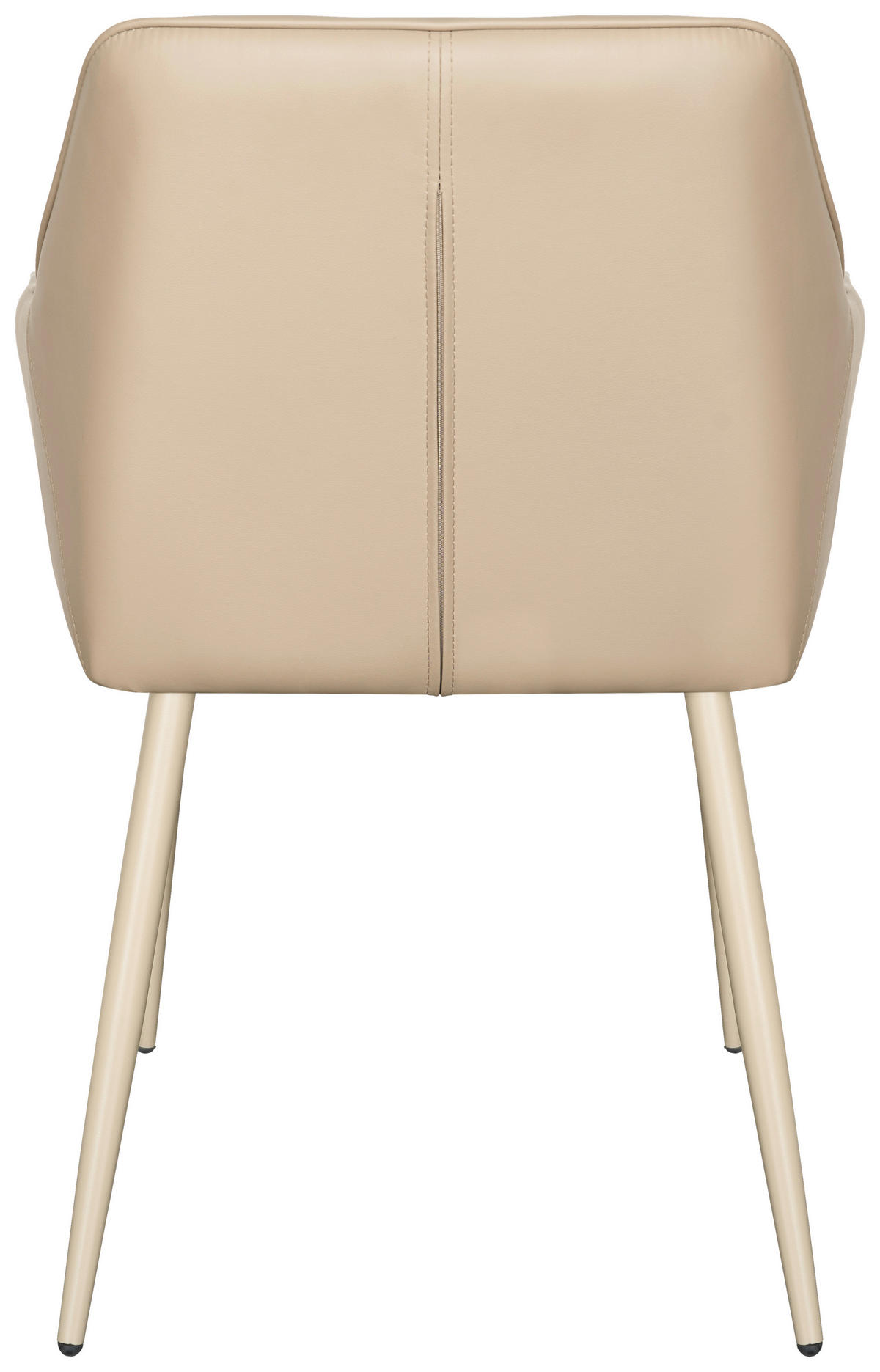 ARMLEHNSTUHL  inklusive Armlehnen Lederlook  Khaki  - Khaki, MODERN, Textil/Metall (56/82/61cm) - Livetastic