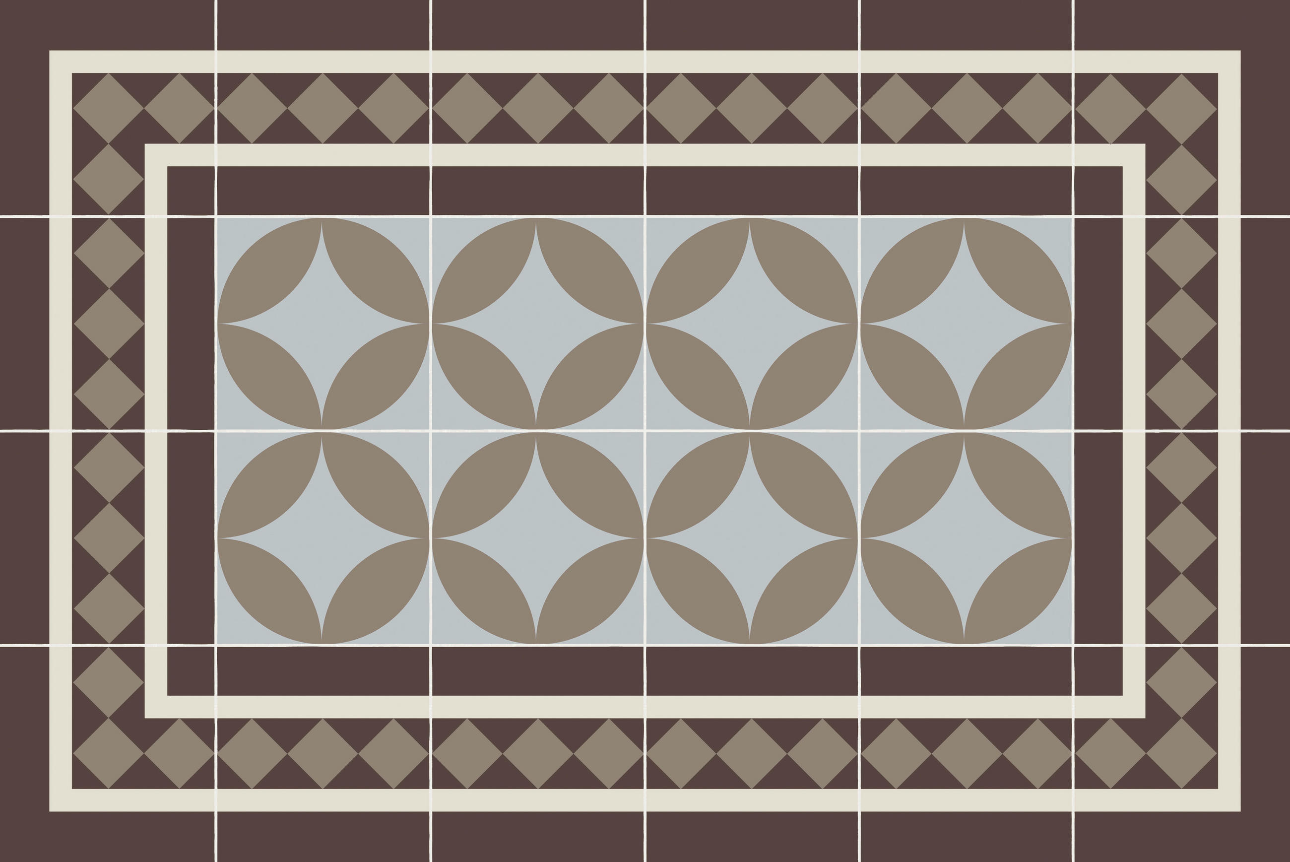 OUTDOORTEPPICH 40/60 cm Braun - Braun, Design, Kunststoff (40/60cm)