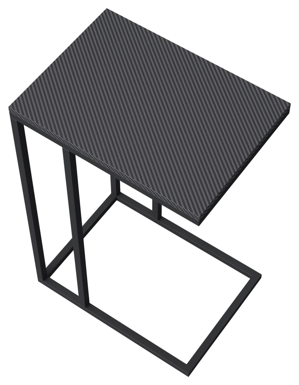 BEISTELLTISCH in Metall, Holzwerkstoff 40/29/60 cm  - Schwarz, MODERN, Holzwerkstoff/Metall (40/29/60cm) - Minecraft