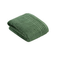 BADETUCH Vienna Style Supersoft Dunkelgrün 80/160 cm  - Dunkelgrün, KONVENTIONELL, Textil (80/160cm) - Vossen