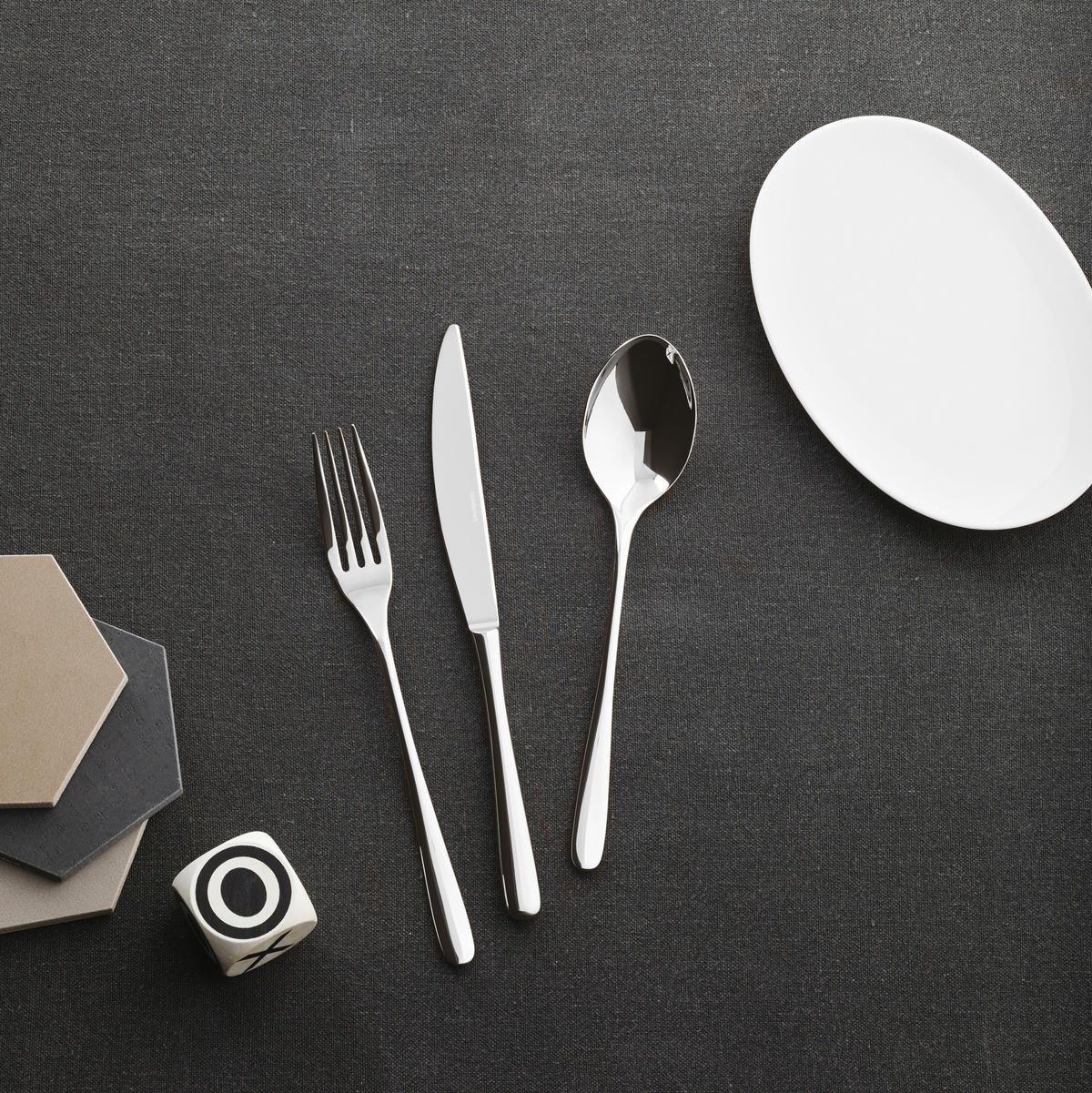 BESTECKSET Taste 24-teilig Edelstahl  - Silberfarben, Basics, Metall (30,3/32,7/5cm) - Sambonet