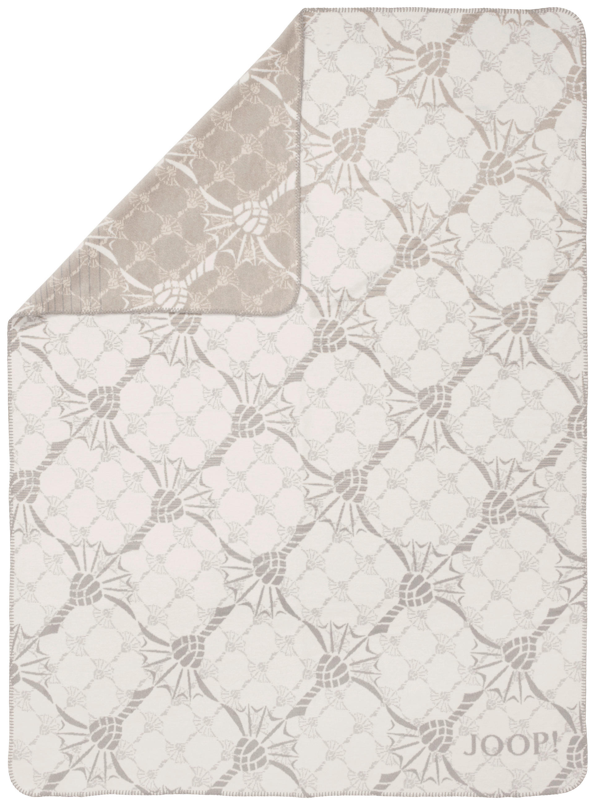 WOHNDECKE 150/200 cm  - Silberfarben/Dunkelblau, Basics, Textil (150/200cm) - Joop!