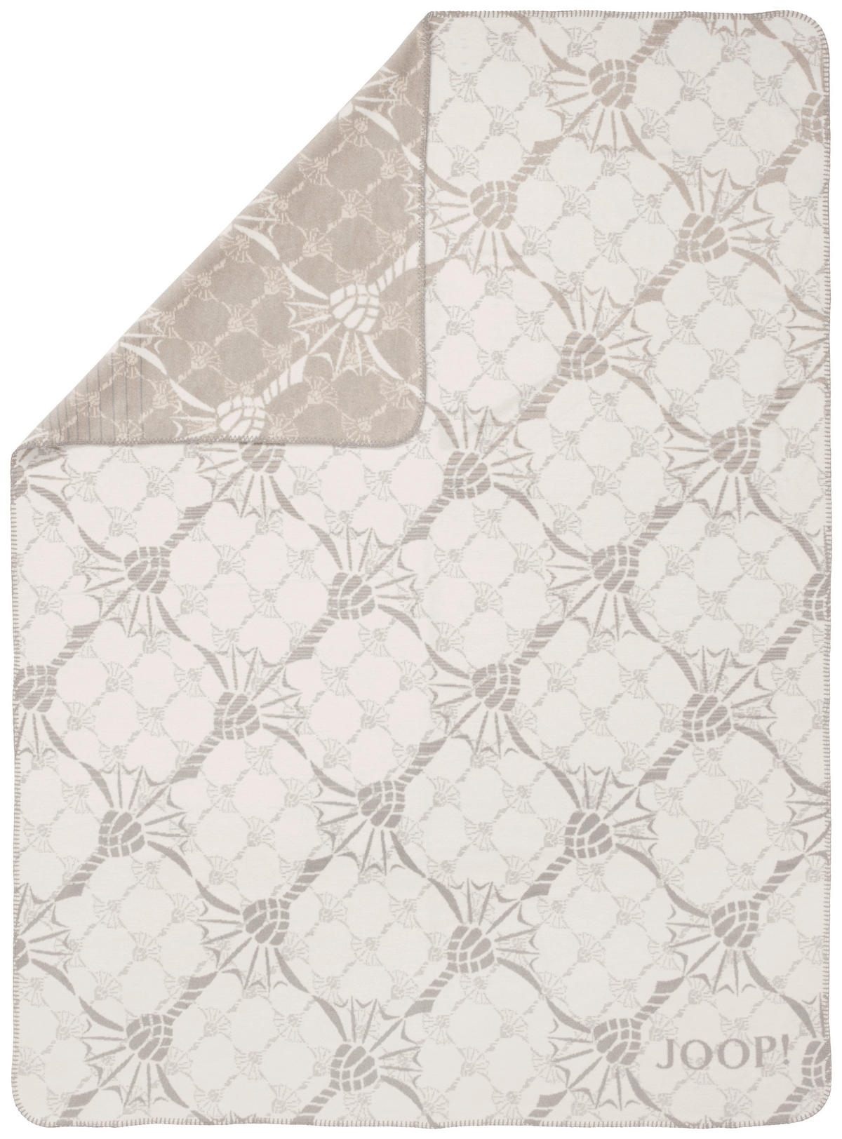 WOHNDECKE 150/200 cm  - Silberfarben/Dunkelblau, Basics, Textil (150/200cm) - Joop!