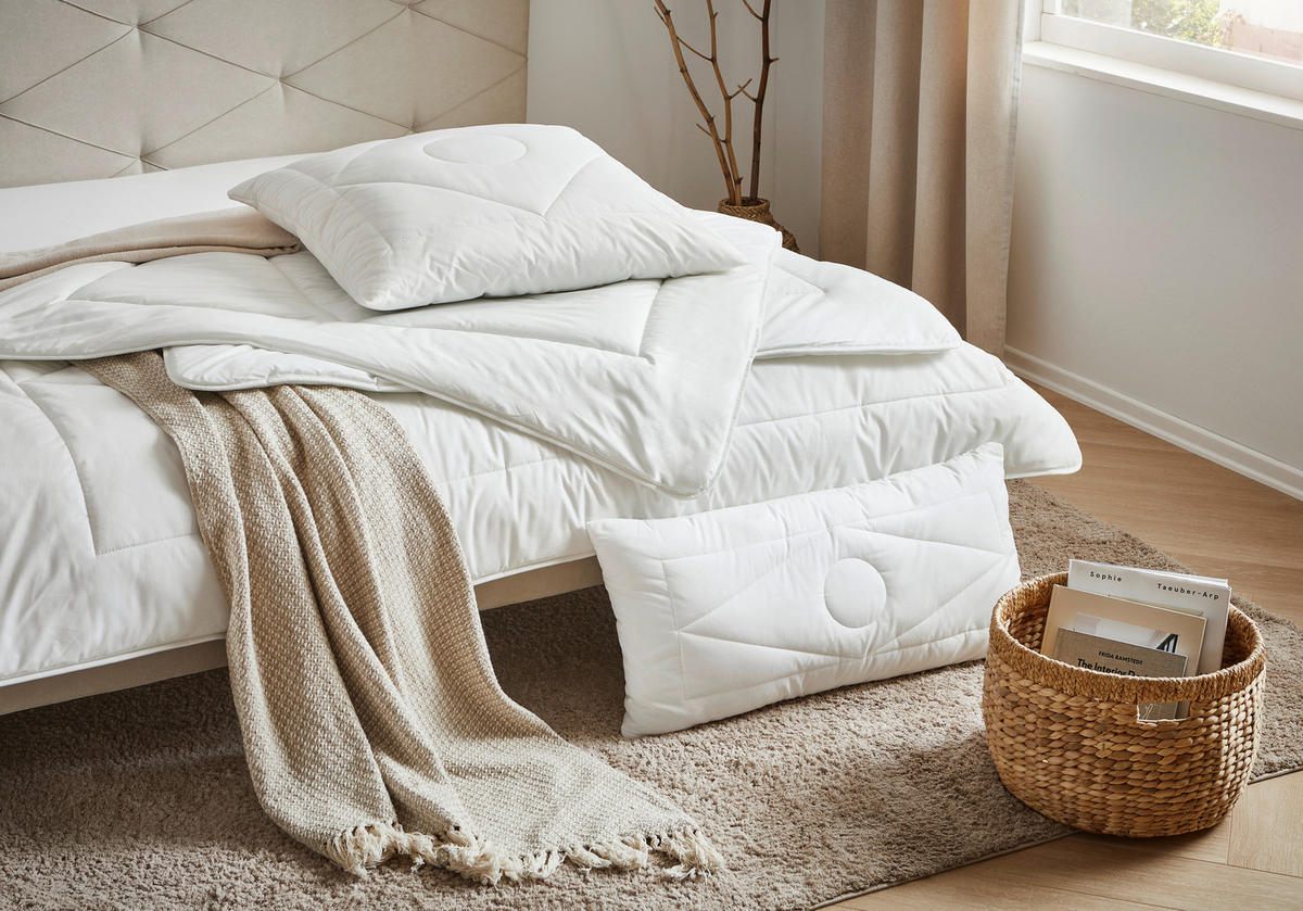 GANZJAHRESDECKE  NIDRA  135/200 cm   - Naturfarben, KONVENTIONELL, Kunststoff/Textil (135/200cm) - Sleeptex