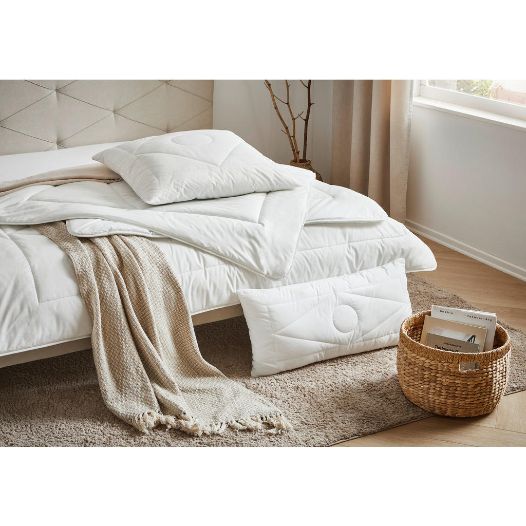 Thumbnail - Sleeptex Ganzjahresdecke Nidra, Textil, Füllung: Hohlfaser, 155x220 cm, Oeko-Tex® Standard 100, V-Label Vegan, antibakte...