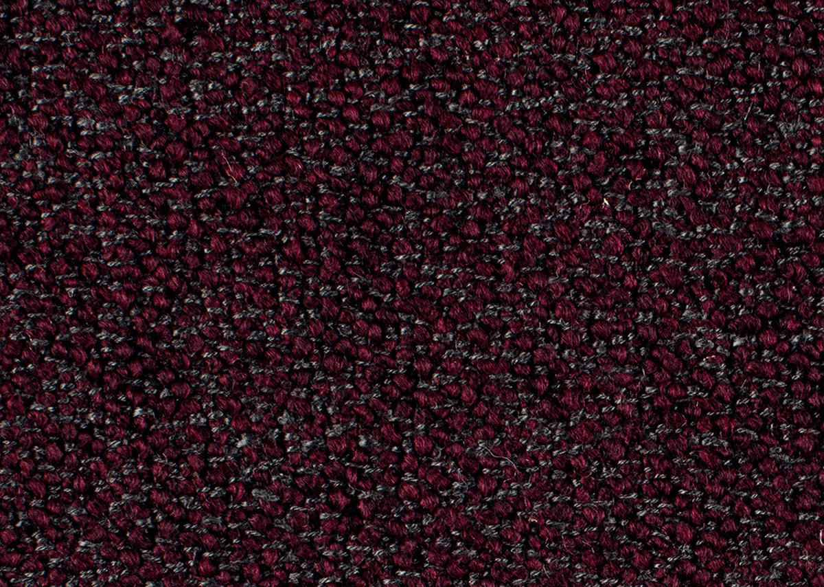 ECKSOFA in Flachgewebe, Struktur Dunkelrot  - Anthrazit/Dunkelrot, Design, Textil/Metall (230/254cm) - Johann Jakob